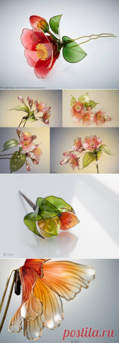 Изумительные украшения для волос от японского мастера Sakae - Ярмарка Мастеров - ручная работа, handmade