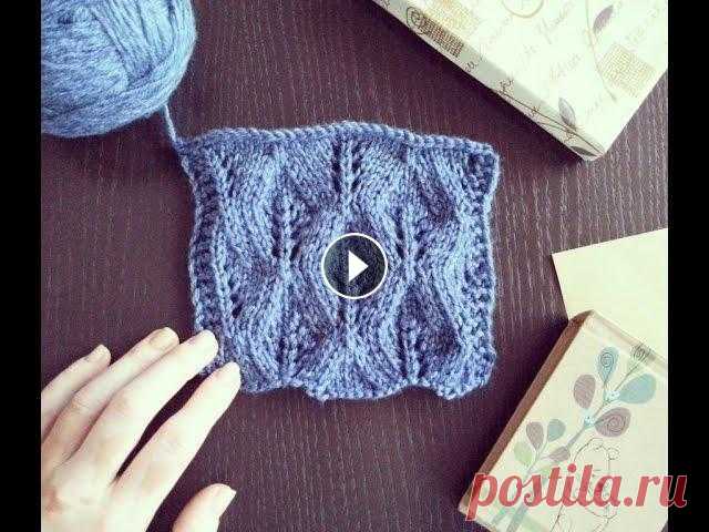 Ажурный узор "Осенние листья" спицами. МК. Knitting Pattern.

вязание спицами реглан сверху модели и схемы