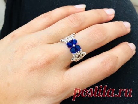 (5989) Simple Bow Ring || Beaded Ring || How to make Beaded Ring - YouTube