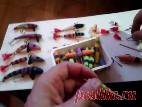 Разборная МАНДУЛА  и другие приманки из тапочек.
