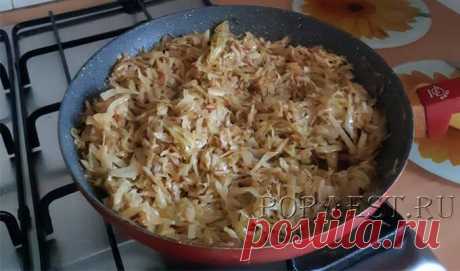 Капуста жареная на сковороде — очень вкусные рецепты Статья для тех, кто хочет узнать как приготовить вкусную жареную капусту на сковороде. Подробное пошаговое описание с фотографиями вам в помощь.