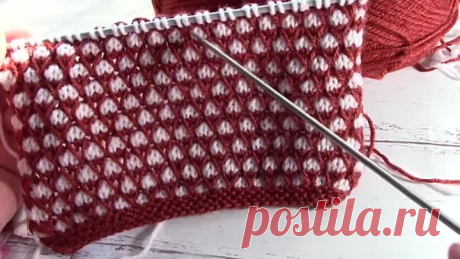 ОБАЛДЕННО Красивый 2-х цветный Узор._ knitting pattern_