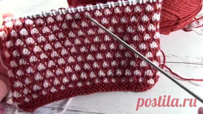 ОБАЛДЕННО Красивый 2-х цветный Узор._ knitting pattern_