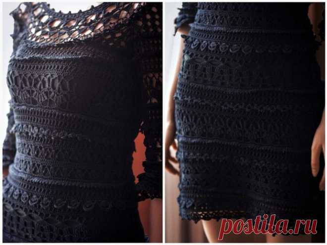 Нежное платье крючком