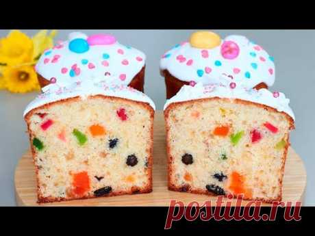 ПРОСТО и БЫСТРО! Без ДРОЖЖЕЙ! ТВОРОЖНЫЕ КУЛИЧИ Как Пух!  Всего за 1 час! Вкусные, сочные, ароматные!