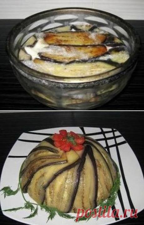 Торт-закуска из баклажан