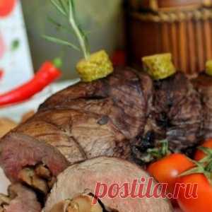 Говяжий рулет с грибами. Очень вкусно