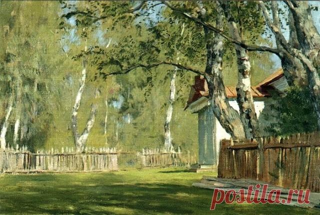 *~~~*~~~*~~~*~~~*~~~*~~~*~~~*~~~*
Марина Цветаева
В светлом платьице, давно-знакомом…

В светлом платьице, давно-знакомом,
Улыбнулась я себе из тьмы.
Старый сад шумит за старым домом…
Почему не маленькие мы?

Почернела дождевая кадка,
Вензеля на рубчатой коре,
Заросла крокетная площадка,
Заросли тропинки на дворе…

Не целуй! Скажу тебе, как другу:
Целовать не надо у Оки!
Почему по скошенному лугу
Не помчаться наперегонки?

Мы вдвоем, но, милый, не легко мне, —
Невозвратное...