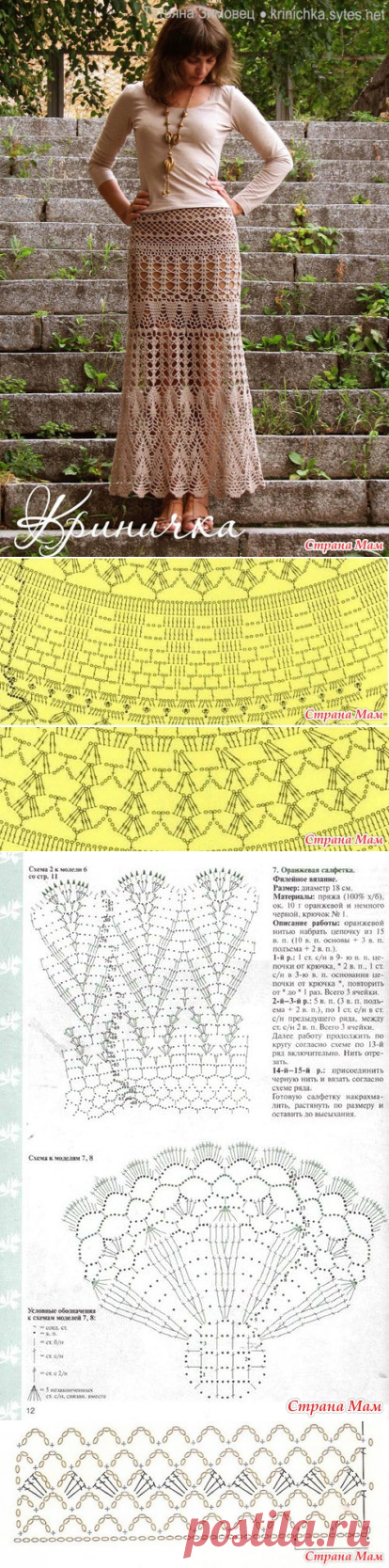 Начинаю вязать юбку -"Вечерняя степь" от Кринички. - Вяжем вместе он-лайн - Страна Мам