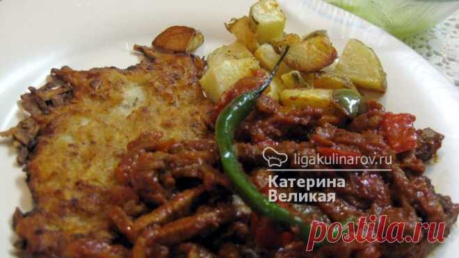 Острое рагу по-словацки, рецепт пошаговый от Лиги Кулинаров. Рецепт острого рагу по-словацки, рецепты Лиги Кулинаров.