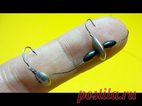 Как привязать две мормышки к леске | Зимняя рыбалка | Fishing Knots - YouTube