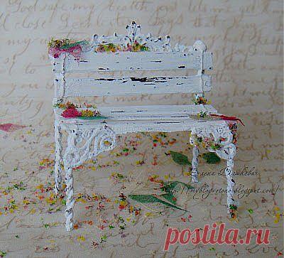 Миленькая скамеечка из проволоки | Умелые ручки