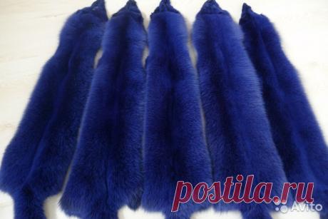 Шкурки песца синий, синий песец, синий мех В наличии шкурки финского песца насыщенного синего цвета Индиго, мех премиум-качества. Набитый, густой, плотный мех, с итальянской выделкой. Очень красивый насыщенный и яркий цвет.  цвет глубокий сочно-синий, с тёмно-синим подпушком.Шкурки прекрасно под...