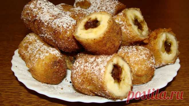 Хрустящие бананы с начинкой