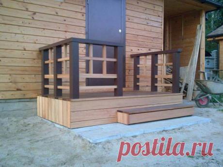 Как сделать деревянное крыльцо своими руками