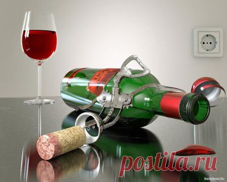 Как открыть бутылку вина без штопора всего за 5 секунд!!!