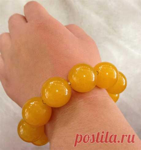 Chalcedony Men's Beaded Bracelet-Yellow Agate Gem | Etsy