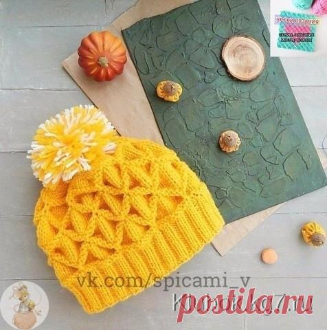 ​Очень красивый узор для шапочки