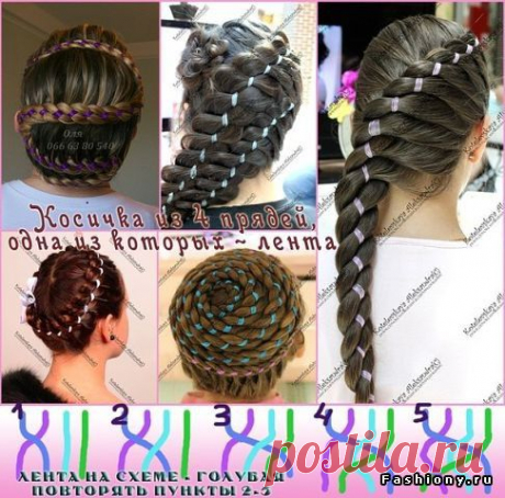 Подборка мк по плетению различных видов косичек со схемами / прически со схемой