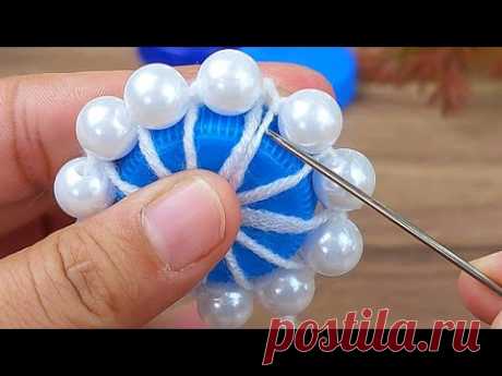 I made it with a plastic cover. How did you like my model #crochet #knitting