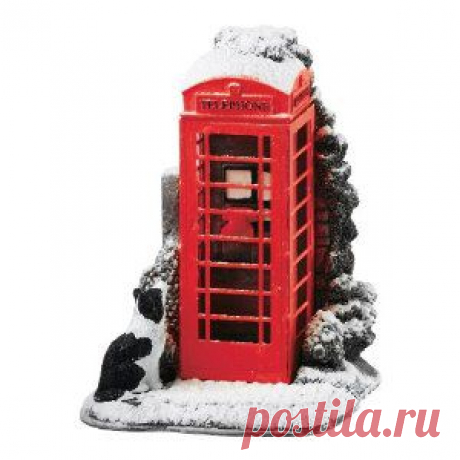Lilliput Lane Phone Box, Red Splash