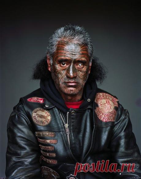 Суровые портреты новозеландской банды от Джоно Ротмана (Jono Rotman) — Фотоискусство