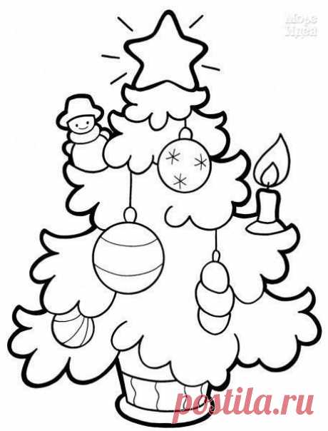 Елочки. Трафареты. Готовимся к Новому году. / Рукоделие