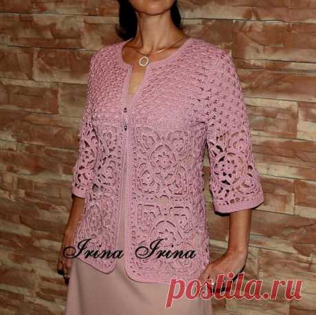 Жакет "Розовый дым"