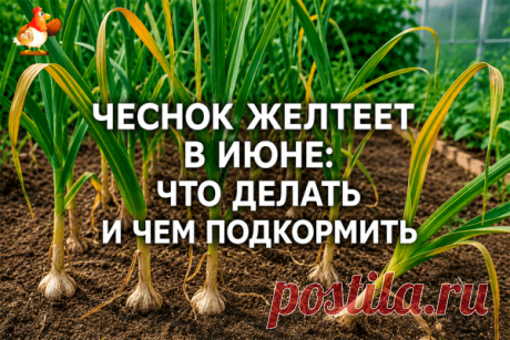 Чеснок желтеет в июне – что делать, чем подкормить и как не угробить урожай заботой 💛 | Курочка | Дзен