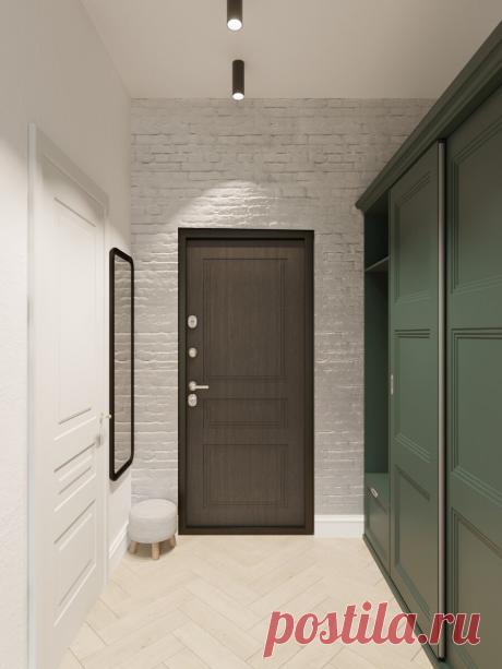 Эклектичная однушка с обилием дерева и картинами