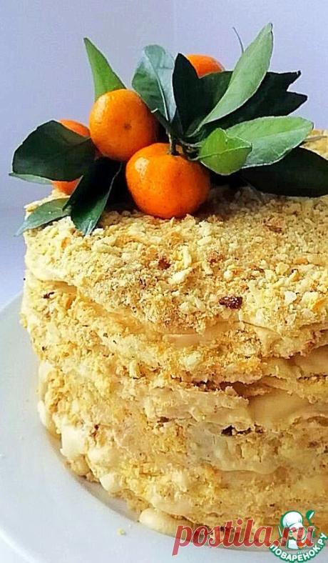 Торт "Наполеон" со вкусом мороженого крем-брюле - прекрасный торт для любого случая и просто так!