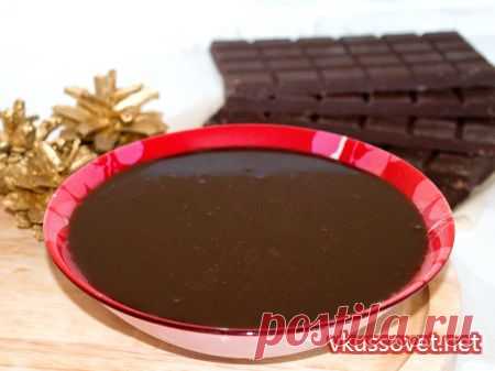 Шоколадная глазурь с желатином
