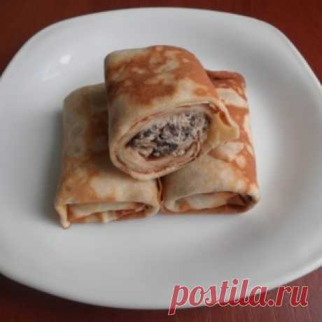 Блинчики с курицей и грибами - МирТесен