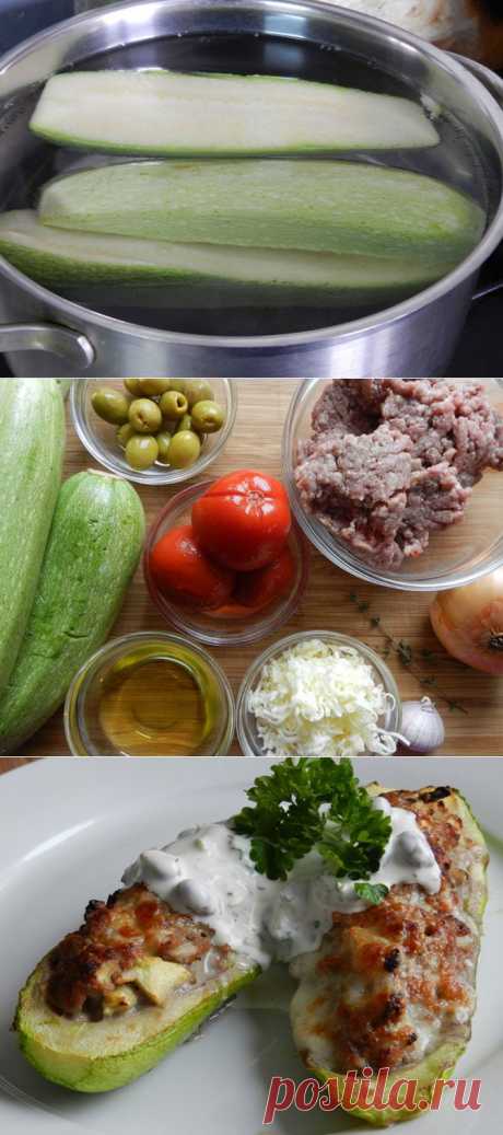 Рецепт на выходные: Кабачки, фаршированные говядиной и оливками с соусом из каперсов и маринованных огурчиков | Изюминки