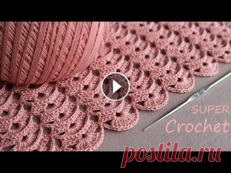 Просто супер УЗОР крючком!!!  Легкое вязание для начинающих SUPER EASY Beautiful Pattern Crochet @Уроки ВЯЗАНИЯ Литке Татьяны @CROCHET step by step Please financial support! PayPal: litke108@gmail.com Privatbank card: 5363 5420 1481 8653 УЗОРЫ крю...
