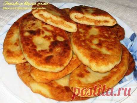 Картофельные язычки с капустой.