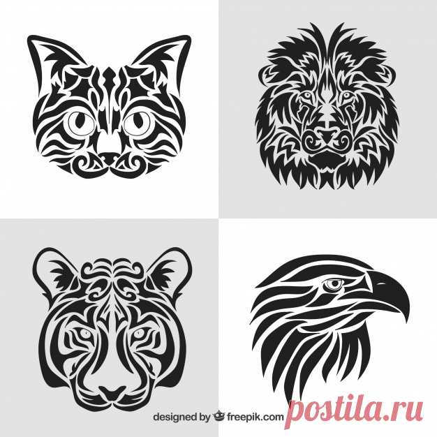 Коллекция трибальных тату животных Более миллиона свободных векторов, PSD, фотографии и бесплатные иконки. Эксклюзивные халявы и все графические ресурсы, которые необходимые для ваших проектов