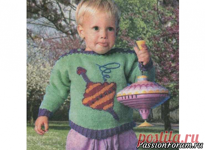 Пуловер с юлой | Вязание спицами для детей Чистошерстяной пуловер с веселым рисунком и застежками на плечах ваш малыш будет носить с большим удовольствием.Размер: 86-92/98-104
ВАМ ПОНАДОБИТСЯ
• 100/150 г пряжи цвета мяты, по 50 г лиловой, оранжевой, темно-розовой и немного синей пряжи (100% шерсть, 135 м/50 г);
• спицы № 2,5 и...