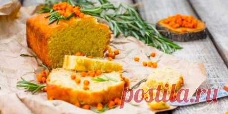 КЕКС С ШАМПАНСКИМ И ОБЛЕПИХОЙ