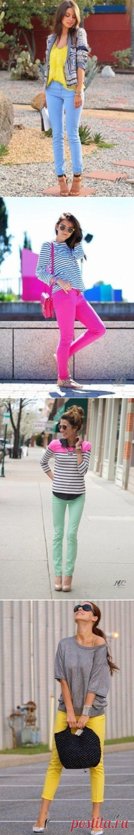 Look! Цветные джинсы! — Модно / Nemodno