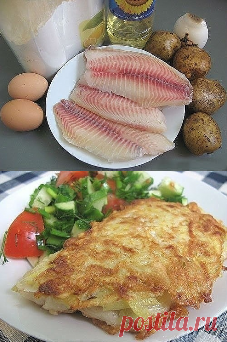 Рыба в картофельной корочке