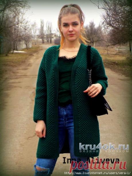 Кардиган крючком. Работа Inna Aliyeva