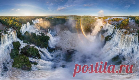 Водопады Игуасу, Аргентина, Бразилия | Сферические aэропанорамы, фотографии и 3D туры самых интересных и красивых городов и уголков нашей планеты, 360° панорамы вокруг света | проект AirPano.ru
