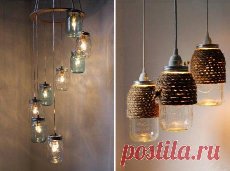 Стеклянная банка как украшение интерьера: оригинальные варианты использования