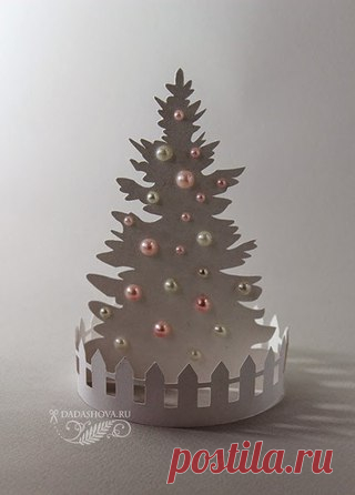 Елочка из бумаги. Шаблон
