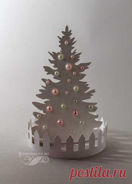 Елочка из бумаги. Шаблон