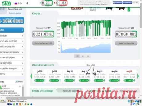 Инвесторы,посмотрите,как растет процент! Вывод от $1!