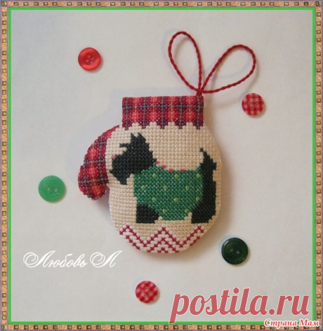 Варежка "Sophia’s Scottie mitten" - Бискорню и другие "кривульки" - Страна Мам