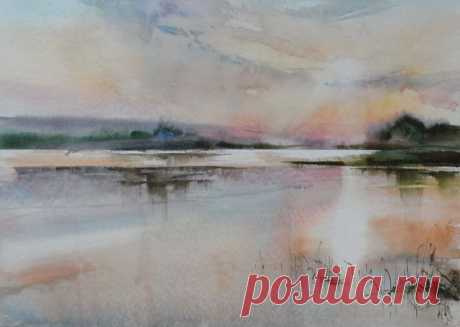 Илья Ибряев. Акварель.