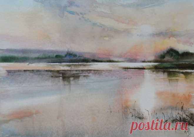 Илья Ибряев. Акварель.